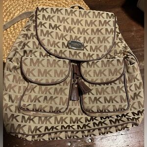 Micheal Kors logo backpack